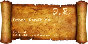 Dobri Renáta névjegykártya