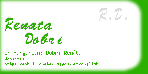 renata dobri business card